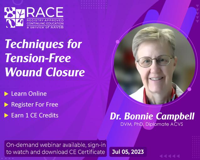 Techniques for TensionFree Wound Closure VetandTech Webinar