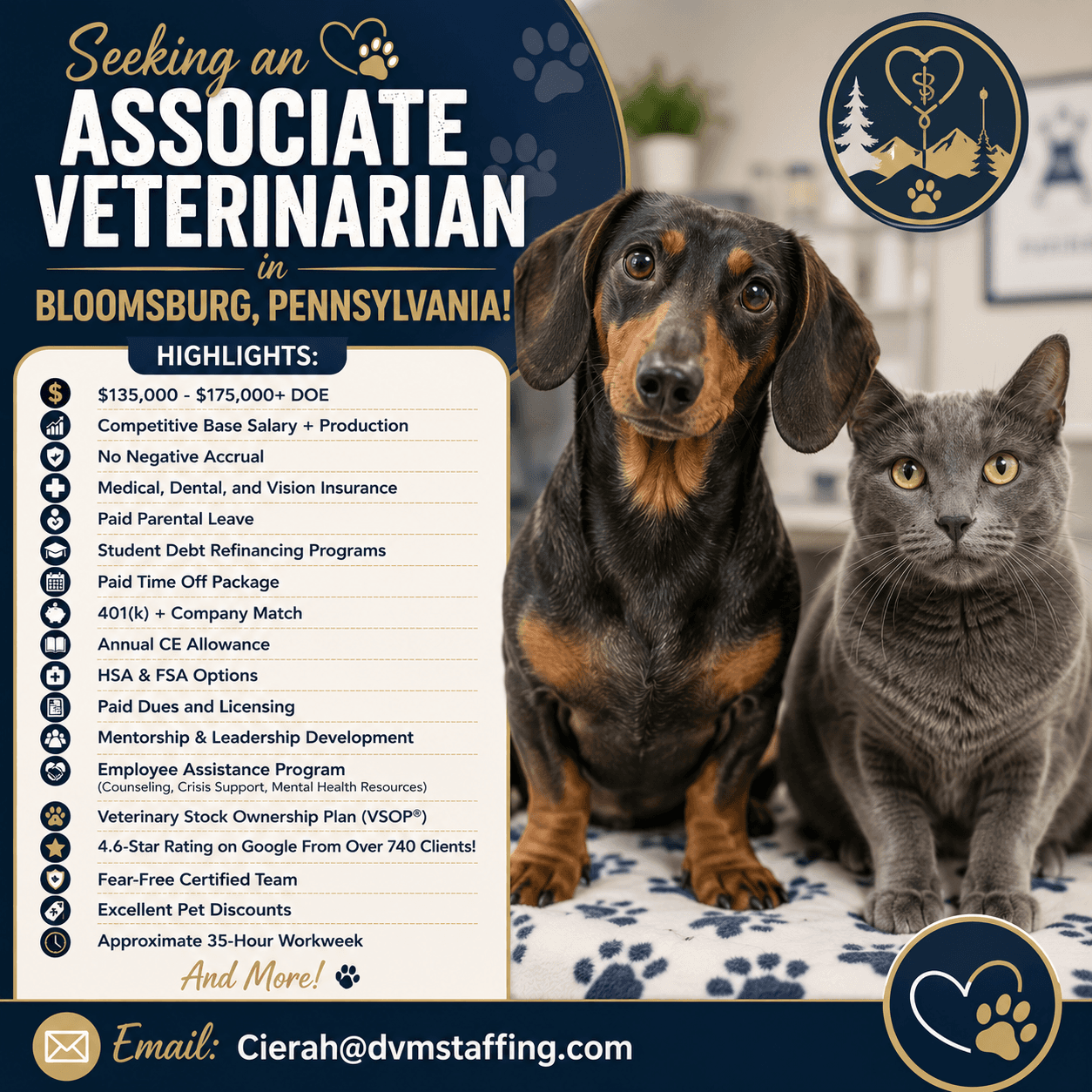 Associate Veterinarian at Bloomsburg Veterinary Hospital