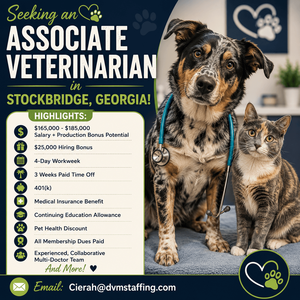 Associate Veterinarian at Stockbridge Veterinary Hospital!