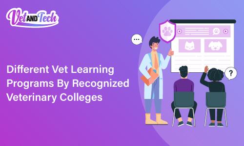 Different Vet Learning Programs By Recognized Veterinary Colleges