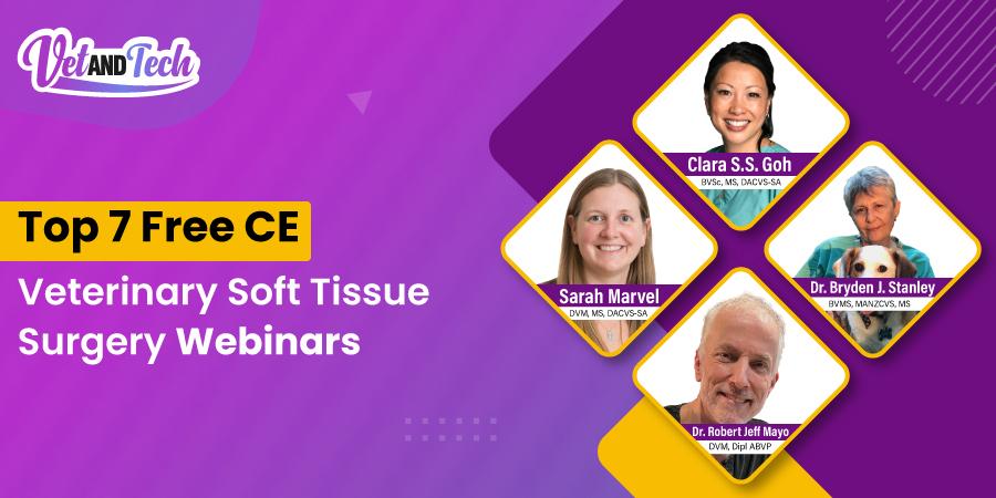 Top 7 Veterinary Soft Tissue Surgery Free CE Webinars by Vet and Tech