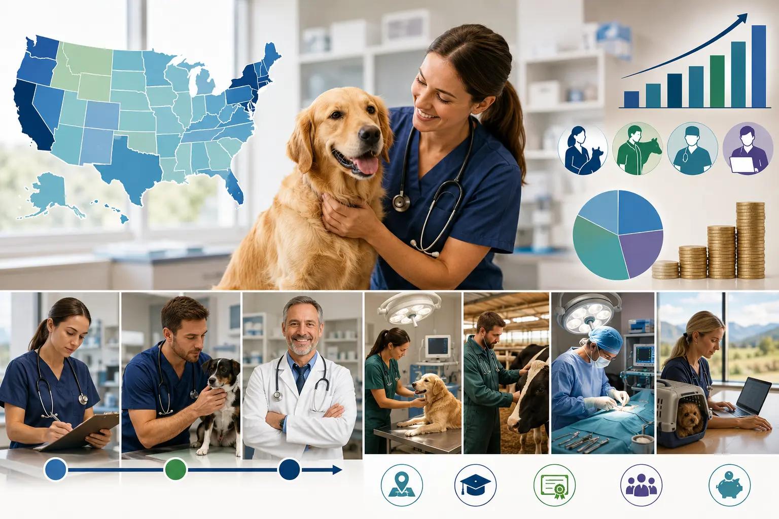 Average Veterinarian Salary in the U.S. (2026): State, Role & Experience Breakdown