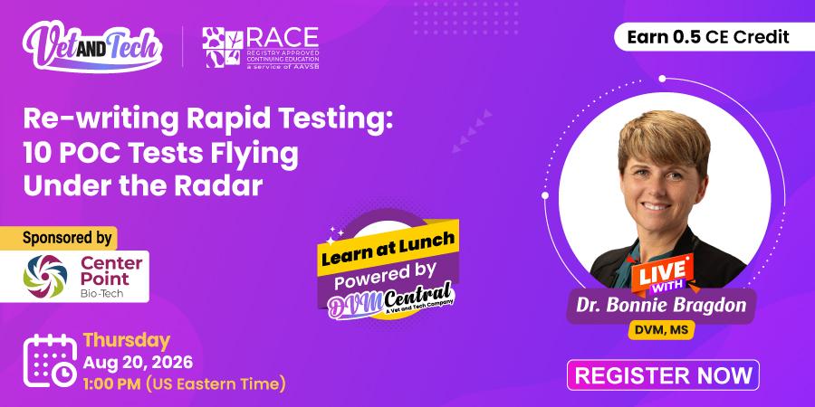 Free CE Webinar to Spotlight 10 Overlooked POC Tests in Veterinary Practice